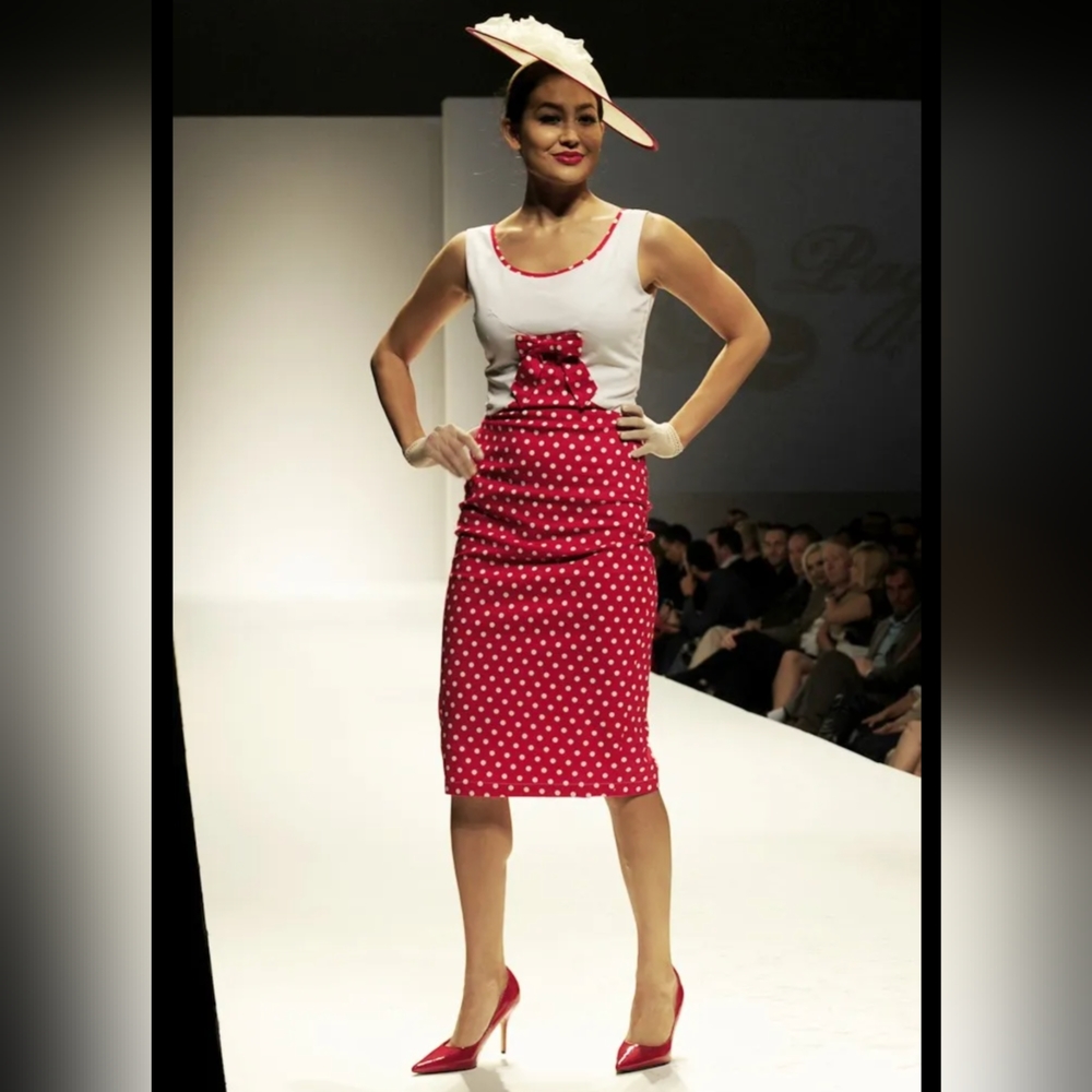 Tatyana Red Polka Dot Dress XL
